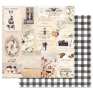 Бумага с фольгированием "Spring farm house. Beautiful life" (Prima Marketing)
