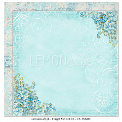 Бумага "Forget me not 01" (Lemon Craft)