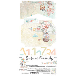 Набор бумаги 30х15 см "Safari friends. Для вырезания. Конверты", 18 листов (CraftO'clock)