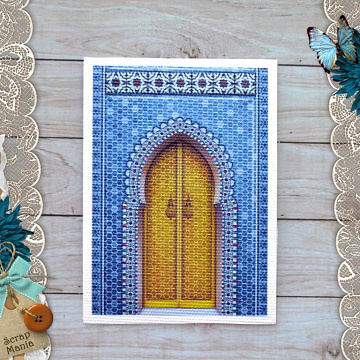 Тканевая карточка "Сердце востока. Медовая дверь" (ScrapMania)