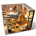 Набор для создания миниатюры "Квартира в мансарде", со светом