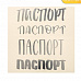 Наклейка-переводка 10х10 см с фольгированием "Паспорт" (АртУзор)