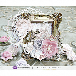 Набор бумажных цветов "Lavender Frost. Night Flowers" (Prima Marketing)