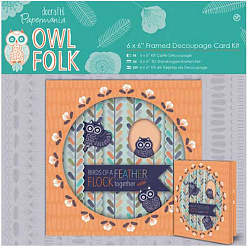 Набор для создания объемной открытки "Owl folk. Нашествие сов" (DoCrafts)