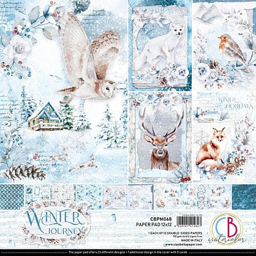 Набор бумаги 30х30 см "Winter Journey", 12 листов (Ciao bella)