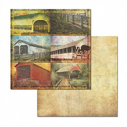 Набор бумаги 15х15 см "Covered Bridges", 24 листа (Ken Oliver)