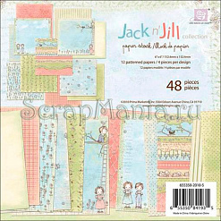 Набор бумаги 15х15 см "Jack'n'Jill", 48 листов (Prima Marketing)