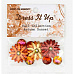Набор пуговиц "Цветы. Ранняя осень", цвет радужный и оранжевый (Dress It Up)