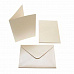 Набор заготовок для открыток 10,5х15 см "Перламутровые белые" с конвертами (DoCrafts)