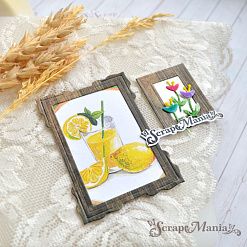 Нож "Рецепты старого буфета. Рамки с цветочками", 5,6х8 см (ScrapMania)