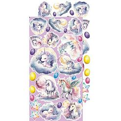 Набор бумаги 30х15 см "Unicorn sweet. Unicorns & girls", 18 листов (CraftO'clock)