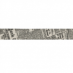 Лента хлопковая "Newspaper", ширина 1,6 см, длина 3 м (Gamma)