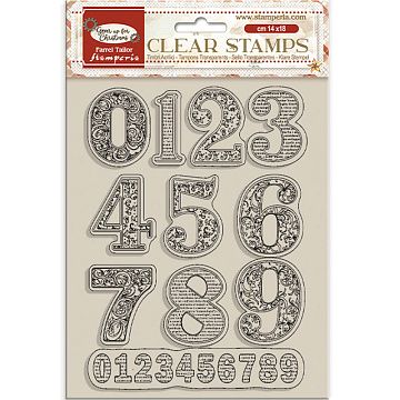 Штамп "Gear to up for Christmas. Цифры", 14х18 см (Stamperia)