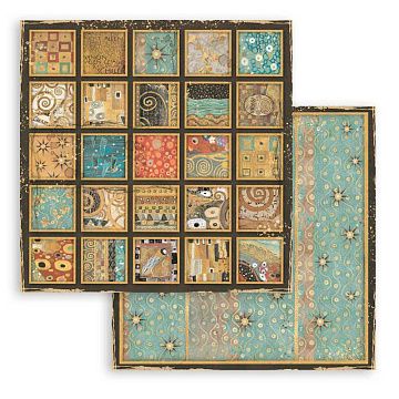 УЦЕНКА Бумага 30х30 см "Klimt. Square textures" (Stamperia)