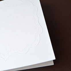 Набор заготовок для открыток 12,5х12,5 см с тиснением "Фигурная рама" с конвертами (DoCrafts)