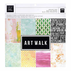 Набор бумаги 30х30 см с наклейками "Art walk", 22 листа (Heidi Swapp)