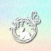 Чипборд "Кролик с бабочкой", 5,1х5,2 см (LeoMammy)