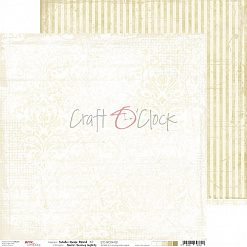 Бумага 30х30 см "White beige mood 02" (CraftO'clock)