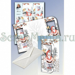 Набор для создания объемной открытки "Снеговик с фонариком" (Reddy)
