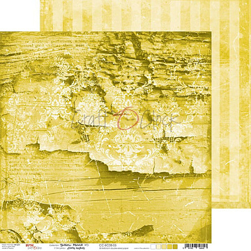 Бумага 30х30 см "Yellow mood 05" (CraftO'clock)