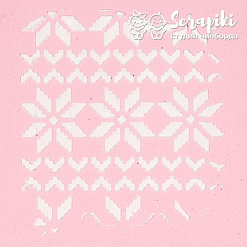 Трафарет "Зимний узор", 9х13,5 см (Scrapiki)