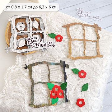 Нож "Старое окошко", 6,2х6 см (ScrapMania)