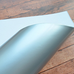 Дизайнерская бумага 30х30 см Bindakote Favini "Зеркальный матовый. Серебро"