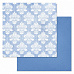 Набор бумаги 30,5х30,5 см "Фономикс. Голубой", 12 листов (ScrapMania)