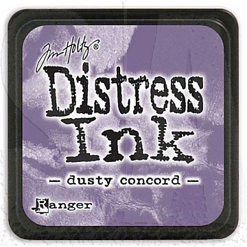 Штемпельная подушечка мини Distress Ink "Dusty Concord" (Ranger) Переполнена краской