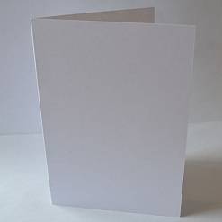 Заготовка для открытки двойная 10х14 см Датч Айвори Борд, классический лен, цвет белый (Zebra creative)