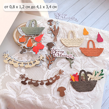 Нож "Осенний урожай", 4,1х3,4 см (ScrapMania)