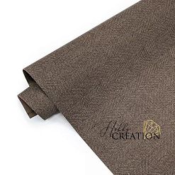 Отрез экокожи 50х70 см "Переплетный. Tweed. Какао" (HobbyCr)