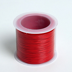 Шнур вощеный, диам. 0,5 мм, длина 1 м, ярко-красный