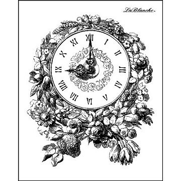 Штамп La Blanche "Цветочные часы"