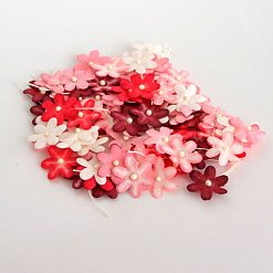Набор маленьких цветов "Красный микс", 20 шт (Craft)