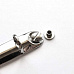 D-образный кольцевой механизм, 4 кольца, диаметр 26 мм, длина 20,8 см, цвет серебро