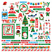 Набор бумаги 30х30 см с наклейками "Gnome For Christmas", 12 листов (Photo Play)