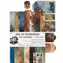 Набор бумаги 20х30 см "Age of technology", 14 листов (CraftO'clock)