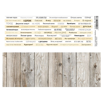 Лист с картинками 10х30 см "Надписи. Лето" (ScrapMania)
