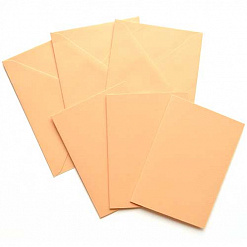 Набор текстурированных заготовок для открытки А6, цвет пастельно-оранжевый (Craft premier)