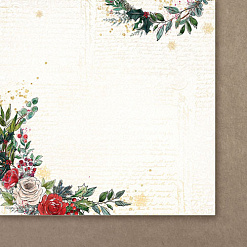 Набор бумаги 30х30 см "A Christmas garland", 12 листов (Paper Heaven)