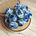Букет кудрявых роз "Голубой двухтоновый", 10 шт (Craft)