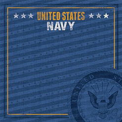 Набор бумаги 30х30 см с наклейками "Army. Navy", 8 листов (Paper House)