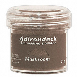 Пудра для эмбоссинга полуматовая Adirondack, цвет серый грибной (Ranger)