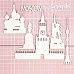 Чипборд "Москва", 13,1х13,6 см (Scrapiki)