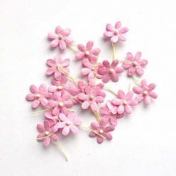 Набор маленьких цветов "Розовые", 20 шт (Craft)