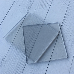 Набор прозрачных пластин 10х10 см, толщина 4 мм (Россия)