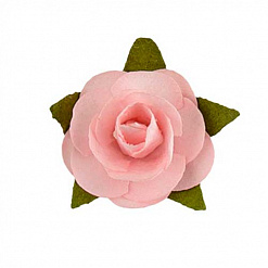 Букетик мини-роз с открытым бутоном "Талея. Розовое кружево", 12 шт (Mr.Painter)