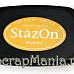 Подушечка чернильная универсальная StazOn, размер 96х67 мм, цвет горчица