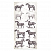Набор бумаги 15х30 см "Romantic Collection. Horses. Для вырезания", 10 листов (Stamperia)